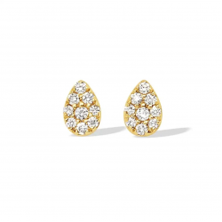 PAS DIAMONDS GBG0108 14K GEELGOUDEN OORKNOPPEN NATUURLIJKE DIAMANT