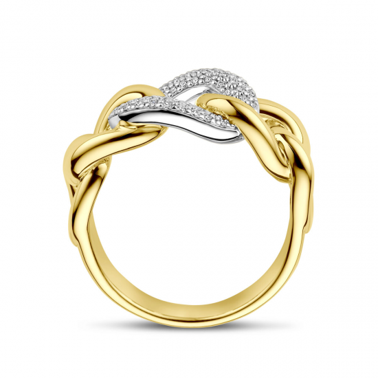 THE HOUSE OF JEWELS 4208994 BICOLOR GOUDEN RING MET NATUURLIJKE DIAMANT BENTHE THE HOUSE OF JEWELS 4208994 BICOLOR GOUDEN RING MET NATUURLIJKE DIAMANT BENTHE