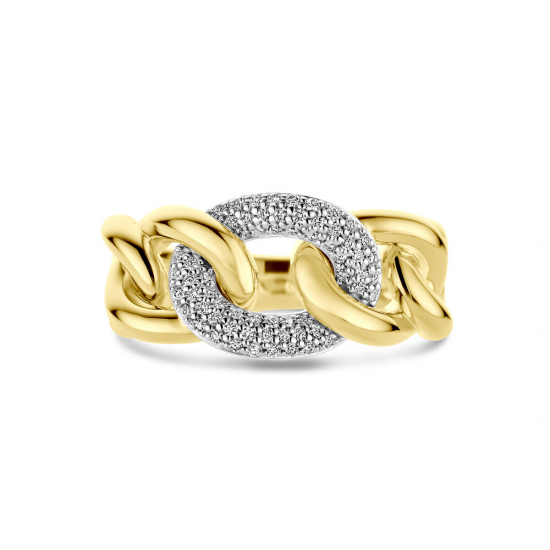 THE HOUSE OF JEWELS 4208994 BICOLOR GOUDEN RING MET NATUURLIJKE DIAMANT BENTHE THE HOUSE OF JEWELS 4208994 BICOLOR GOUDEN RING MET NATUURLIJKE DIAMANT BENTHE