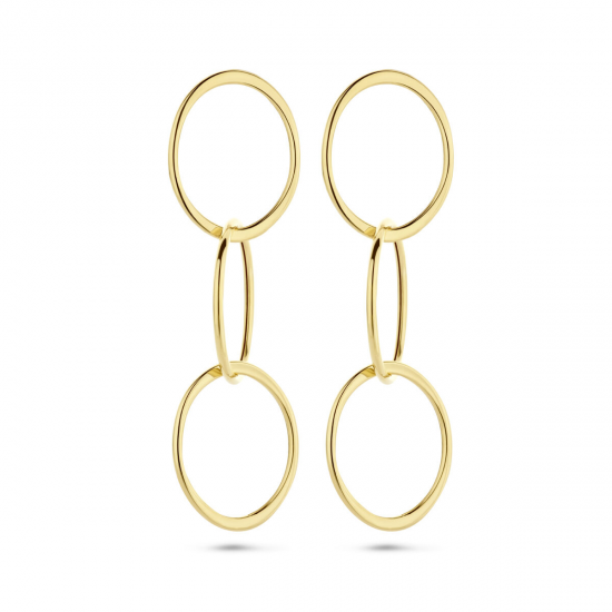THE HOUSE OF JEWELS 4026108 GOUDEN OORHANGERS OVALEN THE HOUSE OF JEWELS 4026108 GOUDEN OORHANGERS OVALEN