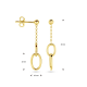 THE HOUSE OF JEWELS 4029947 GOUDEN OORHANGERS FANTASIE THE HOUSE OF JEWELS 4029947 GOUDEN OORHANGERS FANTASIE