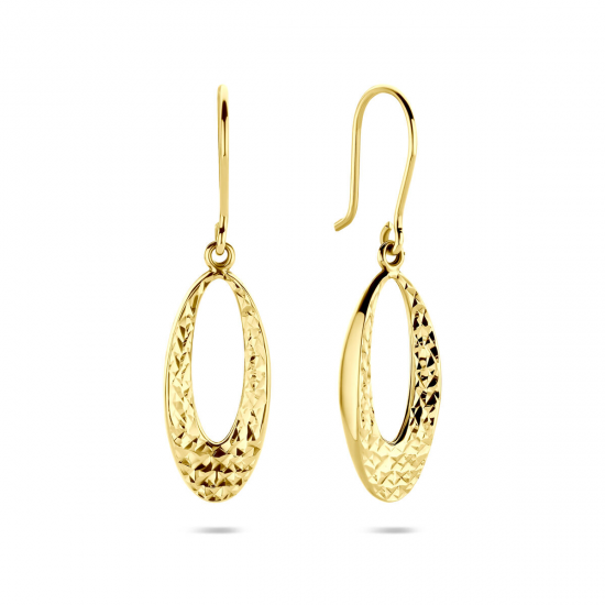 THE HOUSE OF JEWELS 4034297 GOUDEN OORHANGERS OVALEN THE HOUSE OF JEWELS 4034297 GOUDEN OORHANGERS OVALEN