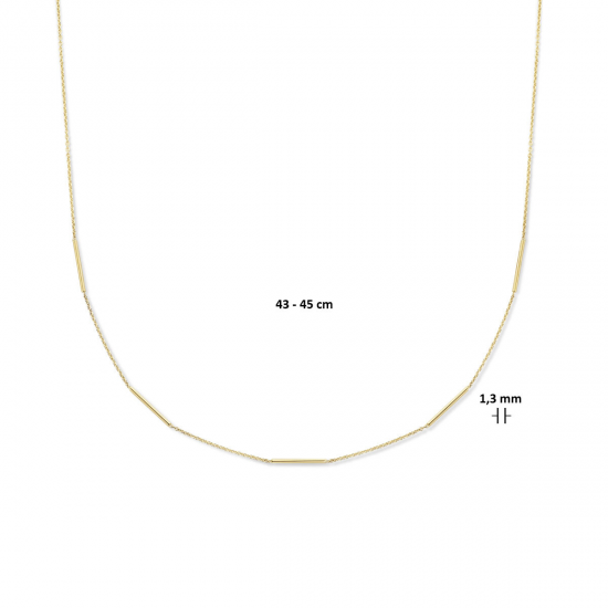 THE HOUSE OF JEWELS 4025199 GOUDEN COLLIER FANTASIE THE HOUSE OF JEWELS 4025199 GOUDEN COLLIER FANTASIE