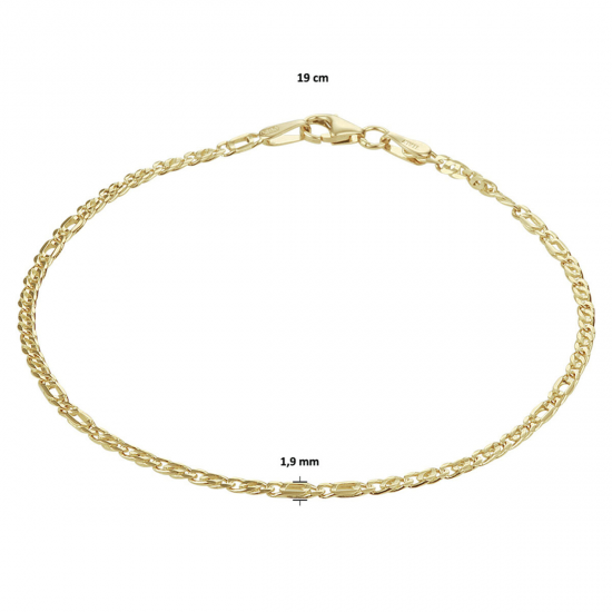 THE HOUSE OF JEWELS 4021658 GOUDEN ARMBAND VALKENOOG THE HOUSE OF JEWELS 4021658 GOUDEN ARMBAND VALKENOOG