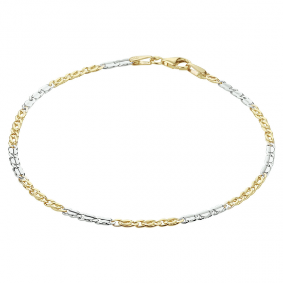 THE HOUSE OF JEWELS 4208481 BICOLOR GOUDEN ARMBAND VALKENOOG THE HOUSE OF JEWELS 4208481 BICOLOR GOUDEN ARMBAND VALKENOOG