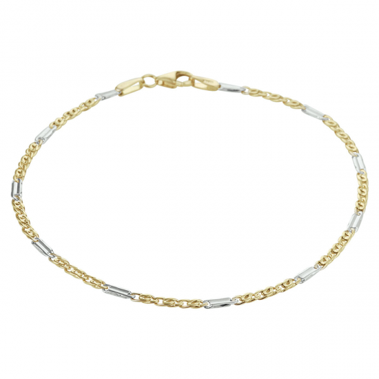 THE HOUSE OF JEWELS 4208479 BICOLOR GOUDEN ARMBAND VALKENOOG THE HOUSE OF JEWELS 4208479 BICOLOR GOUDEN ARMBAND VALKENOOG