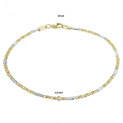 THE HOUSE OF JEWELS 4208479 BICOLOR GOUDEN ARMBAND VALKENOOG