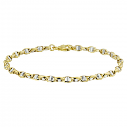 THE HOUSE OF JEWELS 4207628 BICOLOR GOUDEN ARMBAND ANKER FANTASIE