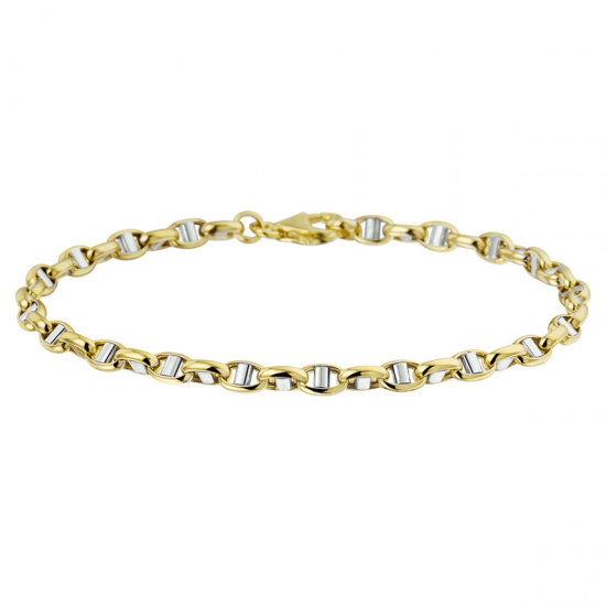 THE HOUSE OF JEWELS 4207628 BICOLOR GOUDEN ARMBAND ANKER FANTASIE THE HOUSE OF JEWELS 4207628 BICOLOR GOUDEN ARMBAND ANKER FANTASIE
