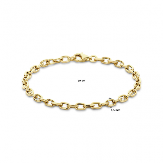 THE HOUSE OF JEWELS 4033134 GOUDEN ARMBAND OVALE JASSERON THE HOUSE OF JEWELS 4033134 GOUDEN ARMBAND OVALE JASSERON