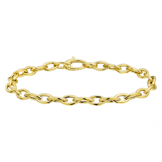 THE HOUSE OF JEWELS 4017169 GOUDEN ARMBAND OVALE JASSERON THE HOUSE OF JEWELS 4017169 GOUDEN ARMBAND OVALE JASSERON
