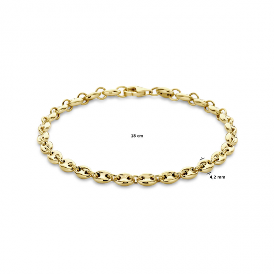 THE HOUSE OF JEWELS 4033145 GOUDEN ARMBAND KOFFIEBOON THE HOUSE OF JEWELS 4033145 GOUDEN ARMBAND KOFFIEBOON