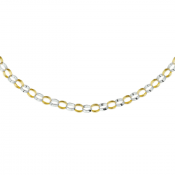 THE HOUSE OF JEWELS 4207127 BICOLOR GOUDEN COLLIER VLAKKE JASSERON