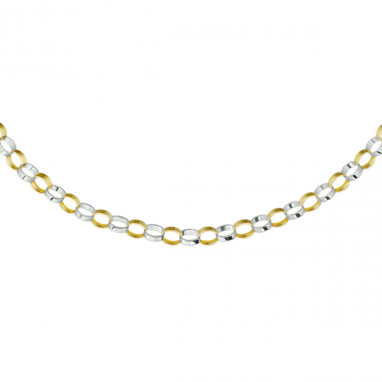 THE HOUSE OF JEWELS 4207127 BICOLOR GOUDEN COLLIER VLAKKE JASSERON THE HOUSE OF JEWELS 4207127 BICOLOR GOUDEN COLLIER VLAKKE JASSERON