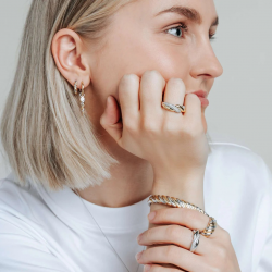 TI SENTO 12379SY ZILVER VERGULDE RING