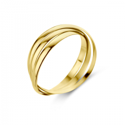 HOUSE OF JEWELS 4020874 14 KARAAT GEELGOUDEN RING TRINITY