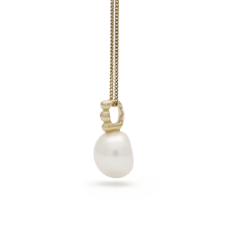 KOBU 23-320699 14 KRT. GOUDEN HANGER ZOETWATERPAREL SCARLETT