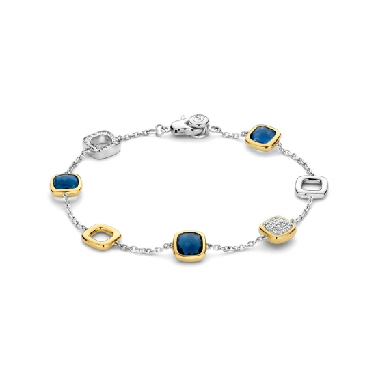 TI SENTO 23080DB ZILVEREN ARMBAND BICOLOR ZIRKONIA TI SENTO 23080DB ZILVEREN ARMBAND BICOLOR ZIRKONIA