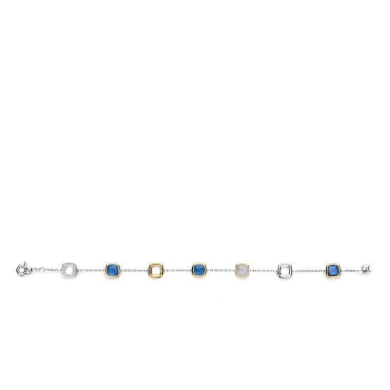 TI SENTO 23080DB ZILVEREN ARMBAND BICOLOR ZIRKONIA TI SENTO 23080DB ZILVEREN ARMBAND BICOLOR ZIRKONIA