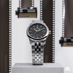 MAURICE LACROIX 756008-SS002-330-1 HERENHORLOGE AUTOMATIC DATE 1975