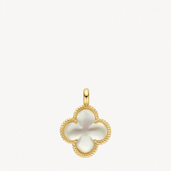 BLUSH 6096YMQ GEELGOUDEN CLIPHANGER MET PARELMOER BLUSH 6096YMQ GEELGOUDEN CLIPHANGER MET PARELMOER