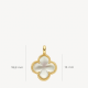 BLUSH 6096YMQ GEELGOUDEN CLIPHANGER MET PARELMOER BLUSH 6096YMQ GEELGOUDEN CLIPHANGER MET PARELMOER