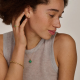 BLUSH 1272YMA GEELGOUDEN RING MET MALACHIET EN BERGKRISTAL BLUSH 1272YMA GEELGOUDEN RING MET MALACHIET EN BERGKRISTAL