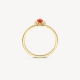 BLUSH 1266YRA GEELGOUDEN RING MET RODE AGAAT EN ZIRKONIA BLUSH 1266YRA GEELGOUDEN RING MET RODE AGAAT EN ZIRKONIA