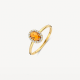 BLUSH 1271YCI GEELGOUDEN RING MET MADEIRA CITRIEN EN ZIRKONIA BLUSH 1271YCI GEELGOUDEN RING MET MADEIRA CITRIEN EN ZIRKONIA