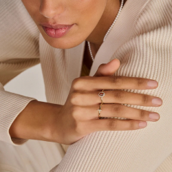BLUSH 1271YCI GEELGOUDEN RING MET MADEIRA CITRIEN EN ZIRKONIA