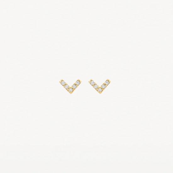 BLUSH 7374YZI GEELGOUDEN OORKNOPPEN ZIRKONIA BLUSH 7374YZI GEELGOUDEN OORKNOPPEN ZIRKONIA