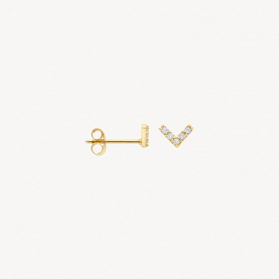 BLUSH 7374YZI GEELGOUDEN OORKNOPPEN ZIRKONIA BLUSH 7374YZI GEELGOUDEN OORKNOPPEN ZIRKONIA