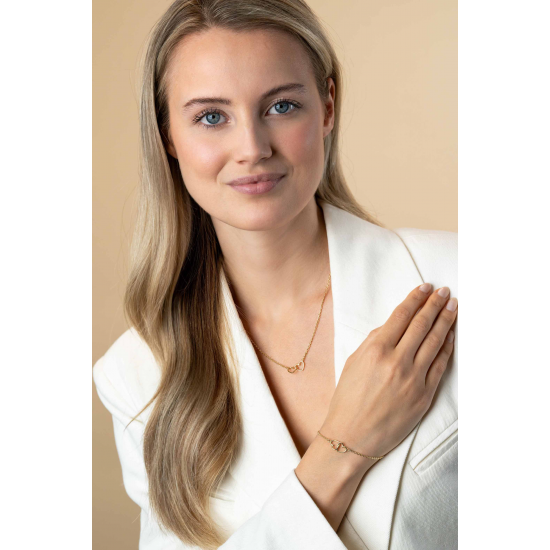 ZINZI ZIC2513G ZILVER VERGULDE COLLIER HARTJES ZINZI ZIC2513G ZILVER VERGULDE COLLIER HARTJES