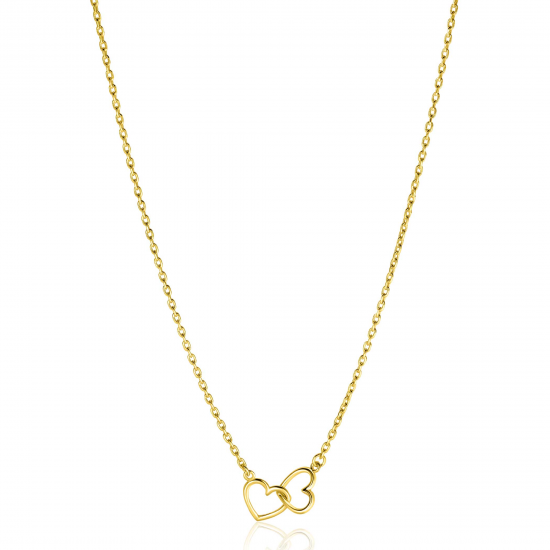 ZINZI ZIC2513G ZILVER VERGULDE COLLIER HARTJES ZINZI ZIC2513G ZILVER VERGULDE COLLIER HARTJES