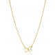 ZINZI ZIC2513G ZILVER VERGULDE COLLIER HARTJES ZINZI ZIC2513G ZILVER VERGULDE COLLIER HARTJES