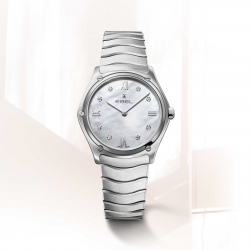 EBEL 1216704 DAMESHORLOGE STAAL SPORT CLASSIC