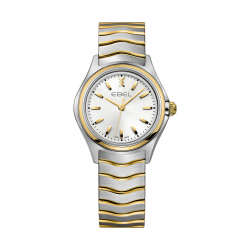 EBEL 1216195 DAMESHORLOGE STAAL/18KT GOUD WAVE