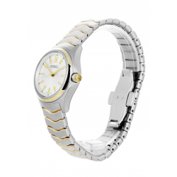 EBEL 1216195 DAMESHORLOGE STAAL/18KT GOUD WAVE