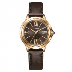 CITIZEN EM1163-09X DAMESHORLOGE ECO-DRIVE VERGULD STAAL