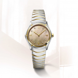 EBEL 1216488A DAMESHORLOGE STAAL/18KT GOUD SPORT CLASSIC