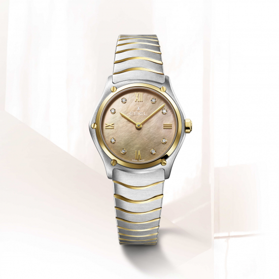 EBEL 1216488A DAMESHORLOGE STAAL/18KT GOUD SPORT CLASSIC EBEL 1216488A DAMESHORLOGE STAAL/18KT GOUD SPORT CLASSIC