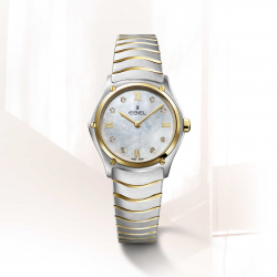 EBEL 1216388A DAMESHORLOGE STAAL/18KT GOUD SPORT CLASSIC