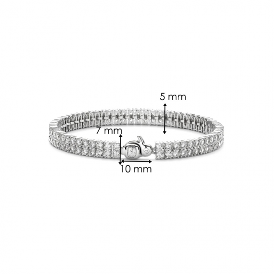 TI SENTO 23067ZI ZILVEREN ARMBAND ZIRKONIA TI SENTO 23067ZI ZILVEREN ARMBAND ZIRKONIA