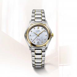 EBEL 1216660 DAMESHORLOGE STAAL/18KT GOUD 1911