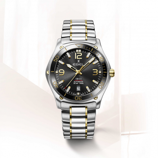EBEL 1216677 HERENHORLOGE STAAL/18KT GOUD AUTOMAAT 1911 EBEL 1216677 HERENHORLOGE STAAL/18KT GOUD AUTOMAAT 1911