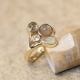 RABINOVICH 82203356 VERGULD ZILVEREN RING MET MAANSTEEN-KWARTS-CHALCEDOON-TOPAAS BELVEDERE