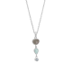 RABINOVICH 82202056 ZILVEREN COLLIER MET HANGER MET MAANSTEEN-CHALCEDOON-TOPAAS BELVEDERE RABINOVICH 82202056 ZILVEREN COLLIER MET HANGER MET MAANSTEEN-CHALCEDOON-TOPAAS BELVEDERE