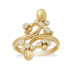 RABINOVICH 82103344 GOUD OP ZILVEREN RING MET ZIRKONIA BALLROOM