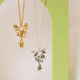 RABINOVICH 82102344 GOUD OP ZILVEREN COLLIER MET HANGER MET ZIRKONIA BALLROOM RABINOVICH 82102344 GOUD OP ZILVEREN COLLIER MET HANGER MET ZIRKONIA BALLROOM