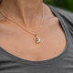RABINOVICH 81802306 GOUD OP ZILVEREN COLLIER MET HANGER MET TOPAAS SILVER LINING RABINOVICH 81802306 GOUD OP ZILVEREN COLLIER MET HANGER MET TOPAAS SILVER LINING